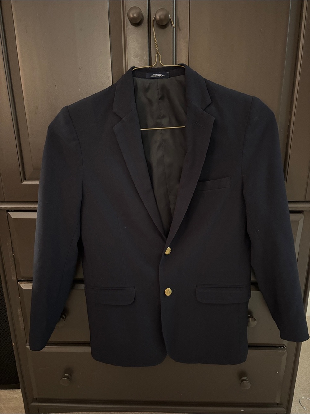 Chaps Boys' Formal Blazer Jacket
Size: 20 Boy’s
Color: Navy Blue